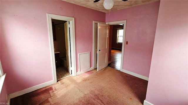 380 Hobson Ave, Hampton, VA 23661 - unfurnished bedroom featuring ensuite bathroom, baseboards, and carpet