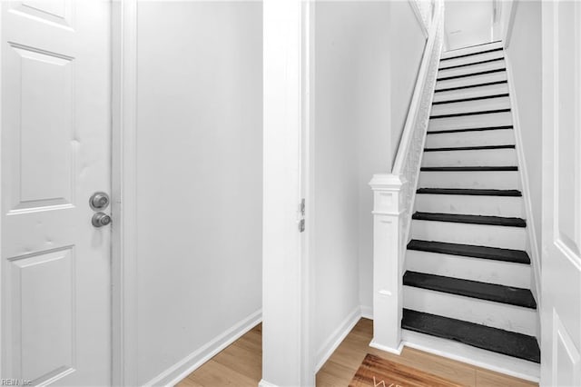 1438 Lasalle Ave, Portsmouth, VA 23704 - stairs featuring baseboards and wood finished floors