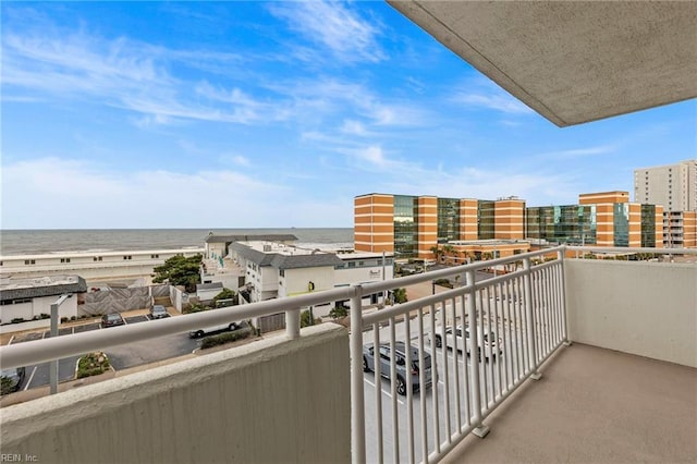 balcony featuring a view of city