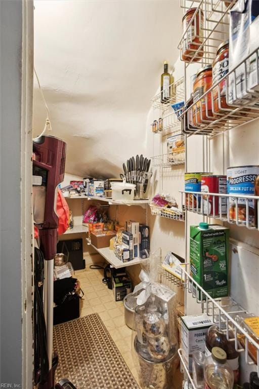 view of storage area
