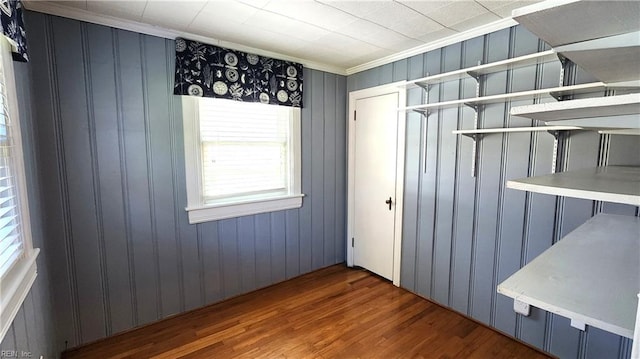 unfurnished bedroom featuring wood finished floors