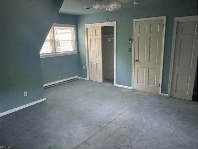 418 Pin Oak Rd, Newport News, VA 23601 - unfurnished bedroom with a closet, baseboards, and baseboard heating