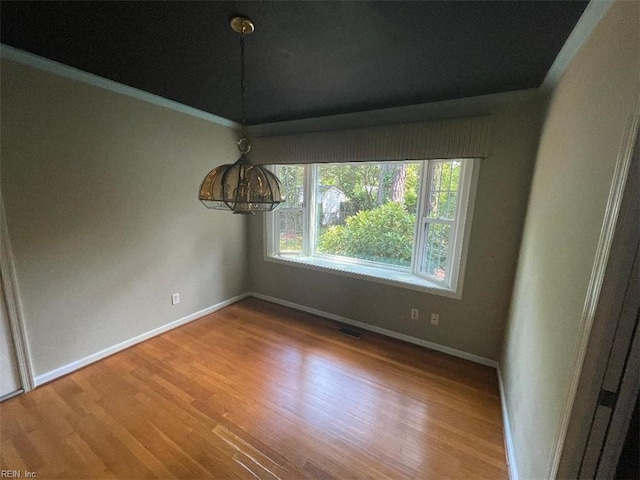 418 Pin Oak Rd, Newport News, VA 23601 - unfurnished dining area featuring baseboards, visible vents, and light wood-style floors