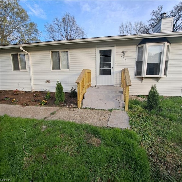 156 Burford Ave, Virginia Beach, VA 23451 - exterior space featuring a chimney