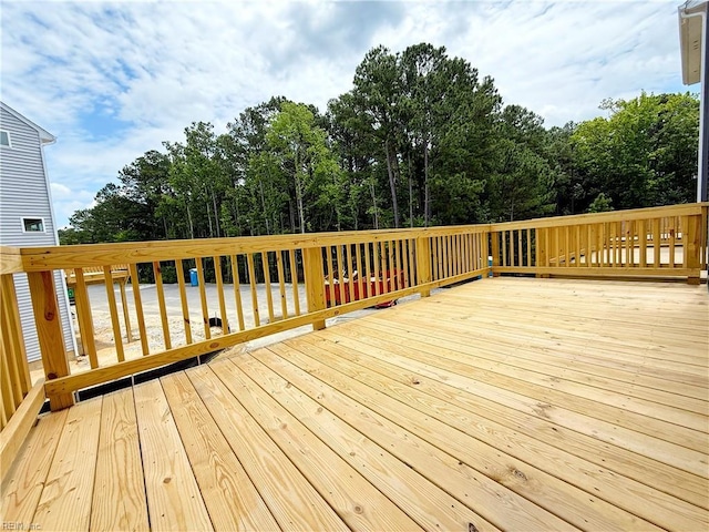 1396 Independence Blvd, Newport News, VA 23608 - wooden deck with view of scattered trees