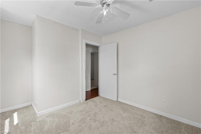 1917 Kensington Dr, Hampton, VA 23663 - unfurnished room featuring baseboards, ceiling fan, and carpet floors