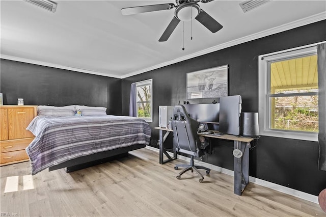 1917 Kensington Dr, Hampton, VA 23663 - bedroom featuring visible vents, crown molding, and wood finished floors