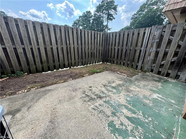 view of patio / terrace featuring a fenced backyard