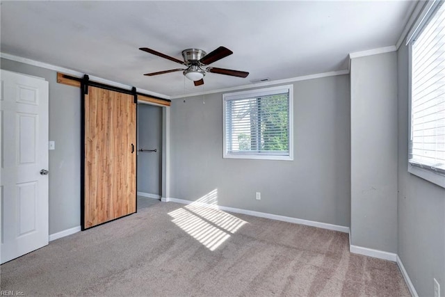 1413 Seward Dr, Hampton, VA 23663 - unfurnished bedroom featuring multiple windows, visible vents, and crown molding