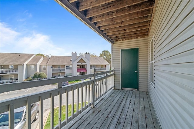 3955 Palomino Dr Unit 201, Newport News, VA 23602 - wooden terrace with a residential view