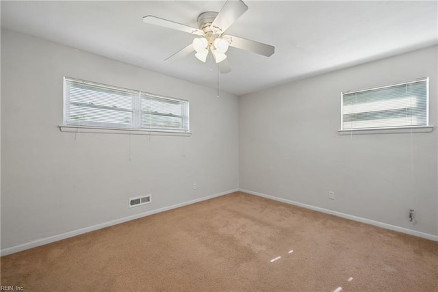 8084 Lynnbrook Dr, Norfolk, VA 23518 - empty room featuring light carpet, baseboards, and a ceiling fan