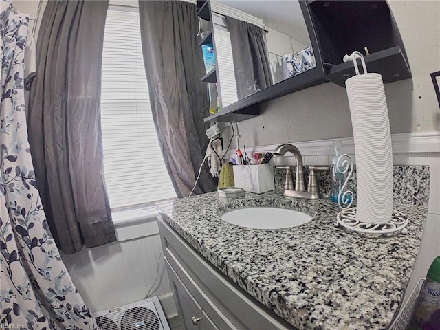 bathroom featuring vanity