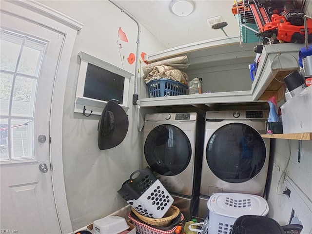 laundry room featuring laundry area and washer and dryer