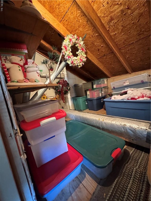 view of storage room