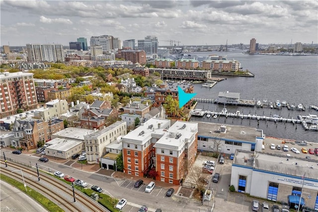 429 York St W Unit 3A, Norfolk, VA 23510 - birds eye view of property with a city view and a water view