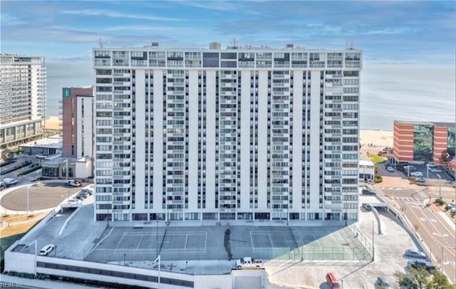 view of property with a water view