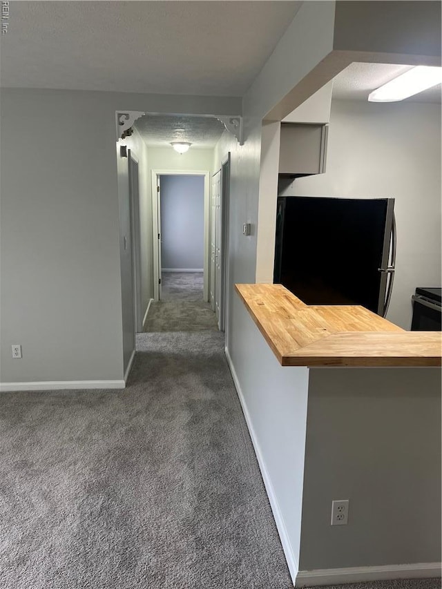 161 Haverford Ct Unit 2, Hampton, VA 23666 - hall with dark colored carpet and baseboards