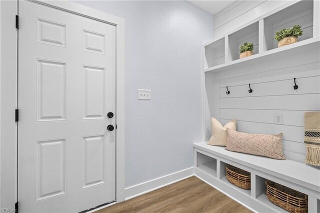 3545 Winston Ave, Virginia Beach, VA 23456 - mudroom featuring baseboards and wood finished floors