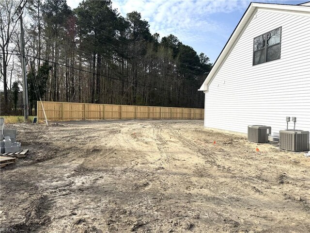 3545 Winston Ave, Virginia Beach, VA 23456 - view of yard featuring central air condition unit and fence