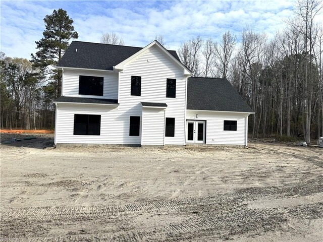 3545 Winston Ave, Virginia Beach, VA 23456 - view of front of property with roof with shingles and french doors