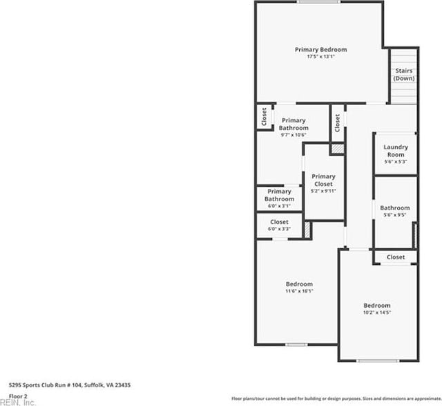 5295 Sports Club Run Unit 104, Suffolk, VA 23435 - plan