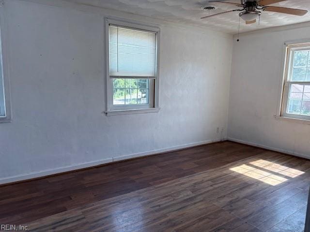 7454 Diven St, Norfolk, VA 23505 - unfurnished room featuring wood finished floors and ceiling fan