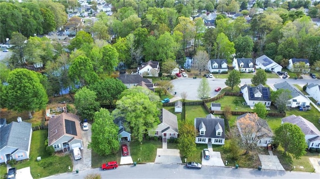 drone / aerial view featuring a residential view