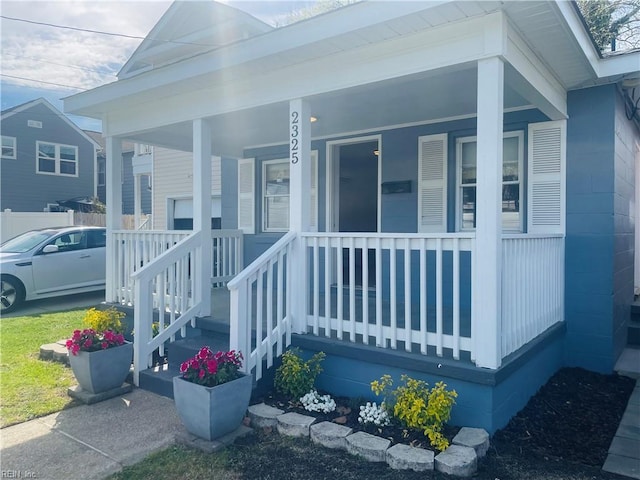 2325 Cottage Ave, Norfolk, VA 23504 - exterior space featuring concrete block siding and a porch