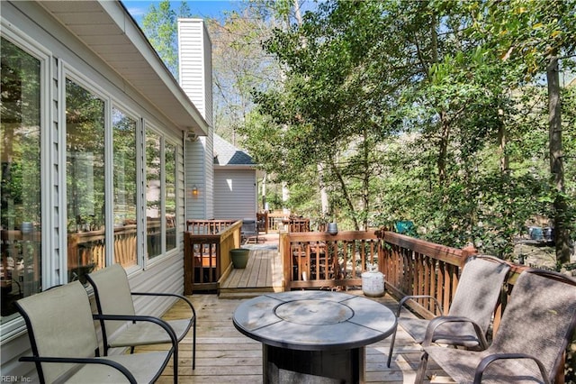 view of deck
