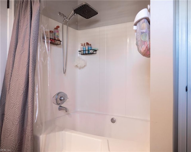 4734 Kempsville Greens Pkwy, Virginia Beach, VA 23462 - bathroom with shower / tub combo with curtain