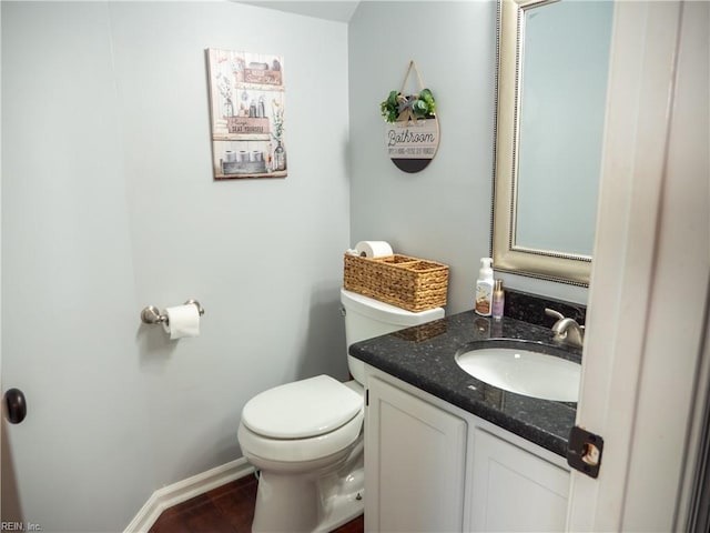 4734 Kempsville Greens Pkwy, Virginia Beach, VA 23462 - half bath with vanity, baseboards, and toilet