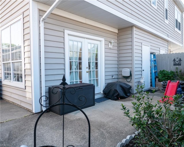4734 Kempsville Greens Pkwy, Virginia Beach, VA 23462 - exterior space featuring french doors and fence