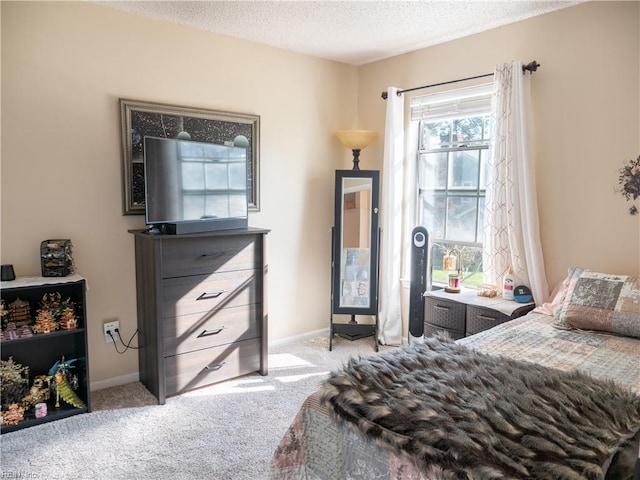 4734 Kempsville Greens Pkwy, Virginia Beach, VA 23462 - bedroom with light carpet, baseboards, and a textured ceiling