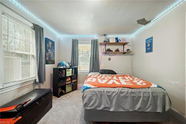 bedroom featuring carpet floors
