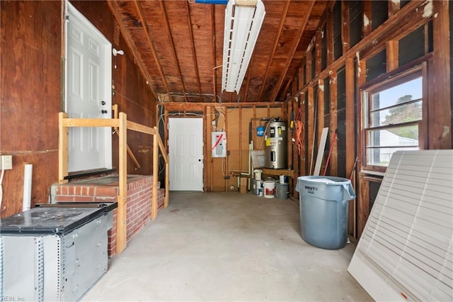 storage featuring water heater