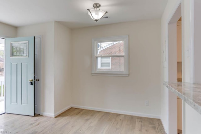 1793 Old Buckroe Rd, Hampton, VA 23664 - foyer entrance featuring light wood-style floors and baseboards