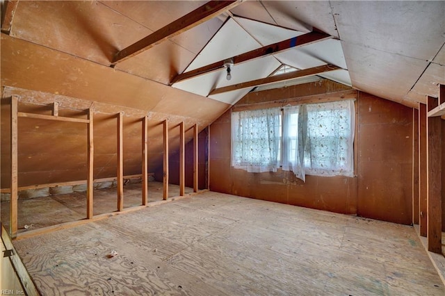 view of attic