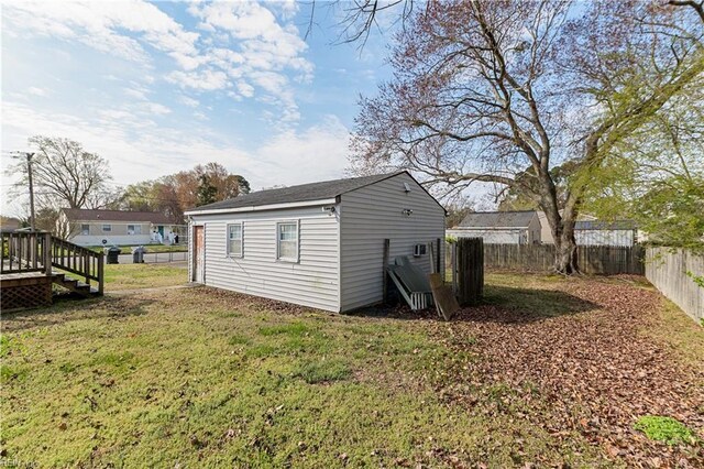 116 Twin Oaks Dr, Hampton, VA 23666 - view of outdoor structure with an outdoor structure and a fenced backyard