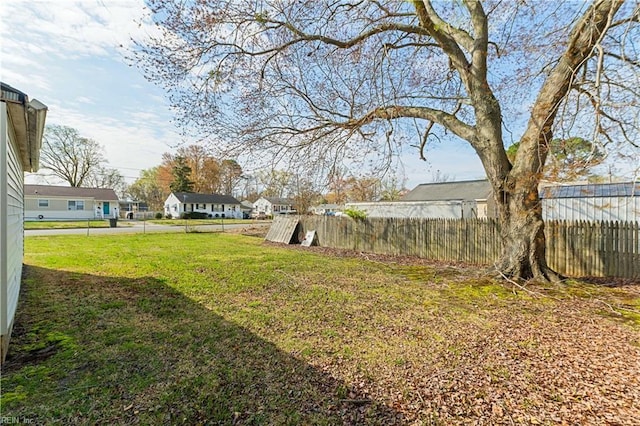 116 Twin Oaks Dr, Hampton, VA 23666 - view of yard featuring fence and a residential view