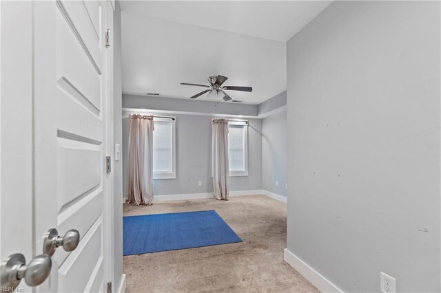 3410 E Princess Anne Rd, Norfolk, VA 23502 - interior space featuring ceiling fan, carpet, and baseboards