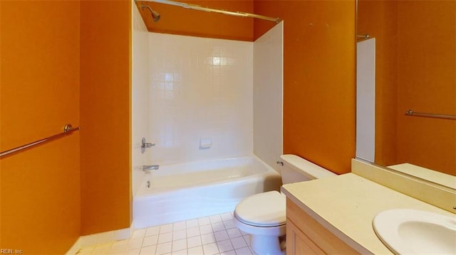 301 Brooke Ave Unit 105, Norfolk, VA 23510 - full bath featuring tile patterned floors, vanity, shower / bathing tub combination, and toilet