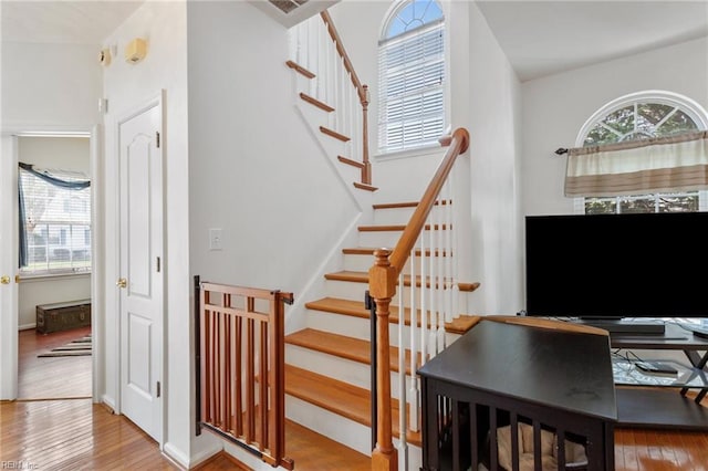 106 Elm Tree Ct, Suffolk, VA 23435 - entryway featuring wood finished floors and stairs