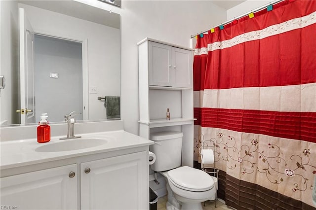 106 Elm Tree Ct, Suffolk, VA 23435 - bathroom with curtained shower, vanity, and toilet