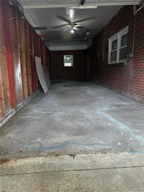 122 Kendall Dr, Newport News, VA 23601 - garage featuring wooden walls