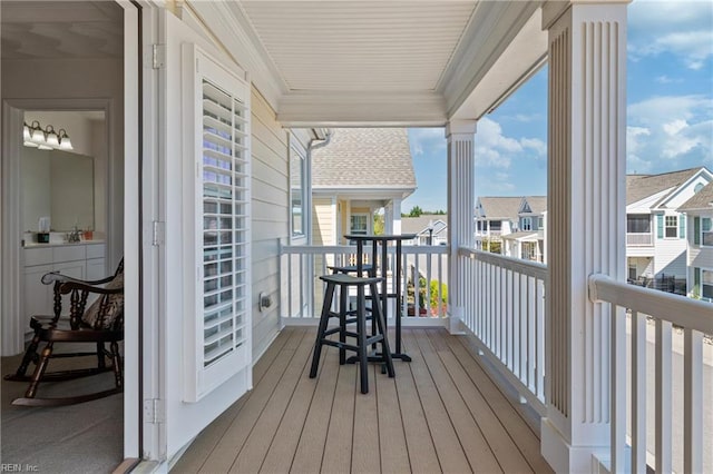 209 Cobblestone Reach Reach, Suffolk, VA 23435 - balcony featuring a residential view