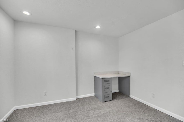 9289 Gates Rd, Suffolk, VA 23437 - interior space featuring baseboards, recessed lighting, and light carpet