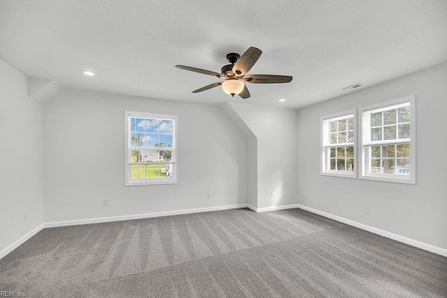 9289 Gates Rd, Suffolk, VA 23437 - bonus room with plenty of natural light, carpet, and ceiling fan