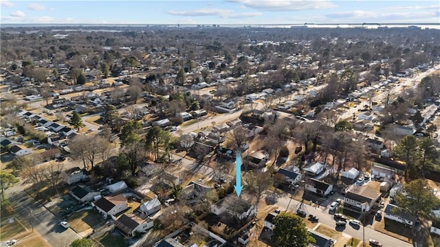 33 Woodbury Forrest Dr, Hampton, VA 23666 - aerial view of property's location with nearby suburban area