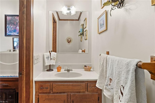 bathroom with vanity