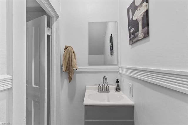 bathroom featuring vanity